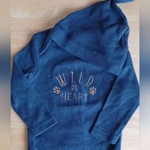 Wild at Heart Baby Onesie with Hat
